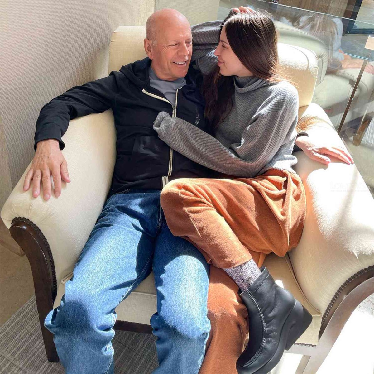 Bruce Willis and Scout laRue