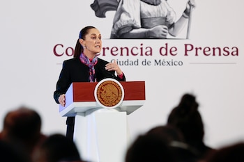 La mandataria federal insisitó en que la monarquía española debería pedir disculpas (Foto: EFE/José Méndez)