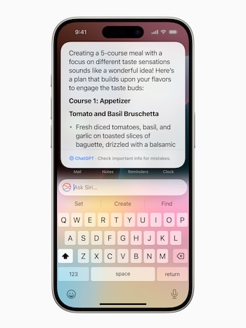 Siri incorporará a ChatGPT en su interfaz. (Apple)