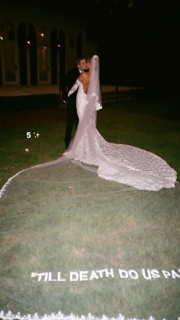 Justin y Hailey se casaron civilmente en 2018, celebrando una lujosa ceremonia religiosa en Carolina del Sur (Instagram/haileybieber)