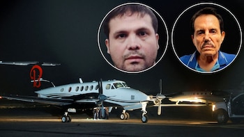 El FBI notificó el aseguramiento de la aeronave Beech King Air 200 utilizada por Joaquín Guzmán López y El Mayo Zambada. (Infobae México)