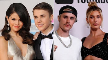 Hailey Bieber aclaró en un podcast que nunca estuvo con Justin mientras él estaba en una relación con Selena, y más tarde ambas mujeres fueron vistas juntas (AP/REUTERS)