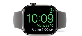 Así se ve el Apple Watch en su versión de mesa de noche con una interfaz amigable. (Foto: Apple)