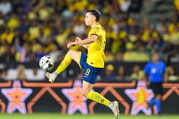 Debido a que Álvaro Fidalgo llegó al club América en febrero de 2021, sería hasta febrero de 2026 que se cumpla ese plazo requerido por la FIFA (Kelvin Kuo-USA TODAY Sports)