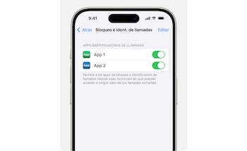 Es necesario que el usuario descargue una aplicación de tercero para integrar a la aplicación de teléfono de iPhone. (Apple)