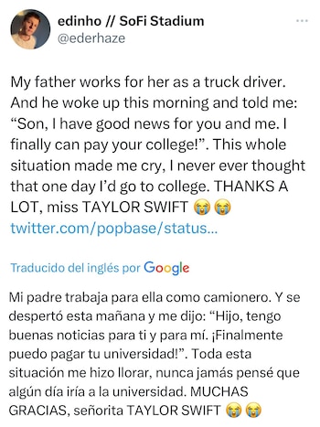 Taylor Swift repartió varios bonos entre sus trabajadores a lo largo de la gira