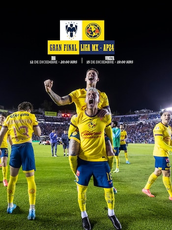 Las Águilas buscarán el tricampeonato ante los Rayados de Monterrey.

Foto: X/Club América