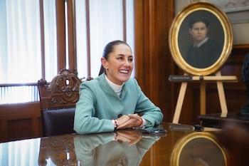 FOTO DE ARCHIVO. La presidenta de México, Claudia Sheinbaum, reacciona a la detención de 'El Mini Lic' / Claudia Sheinbaum via X/Handout via REUTERS ESTA IMAGEN HA SIDO SUMINISTRADA POR TERCEROS. NO REVENTA. SIN ARCHIVO. CRÉDITO OBLIGATORIO