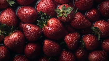 Las fresas son la fruta favorita de la destacada cantante (Imagen ilustrativa, no real, realizada por IA)