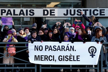 Manifestación frente a los tribunales
