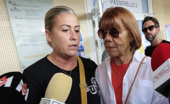 Gisèle Pélicot y su hija,