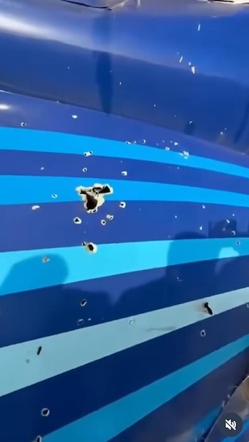 El fuselaje del avión con