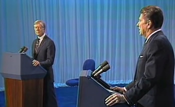 Carter junto al entonces gobernador