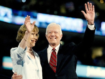Jimmy y Rosalynn Carter estuvieron