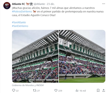 Entrada en el primer partido