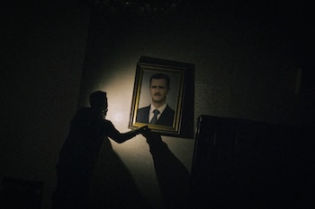 Un retrato del derrocado líder