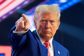 Trump durante un foro de