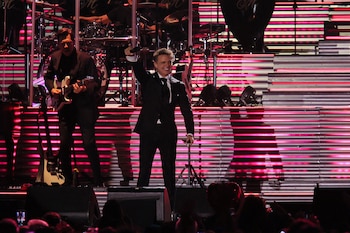 Luis Miguel en el primero de sus conciertos de marzo pasado en el Campo de Polo