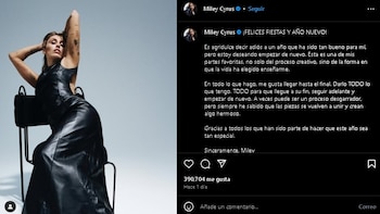 Miley Cyrus agradeció a quienes
