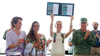 La presidenta estuvo este fin de semana de gira por el sureste mexicano. (Gobierno de México)