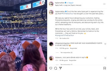El equipo de prensa de Taylor Swift agradeció el apoyo de los fans a lo largo del Eras Tour
(Créditos: Instagram/TaylorNation)