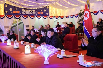 Kim Jong-un en las celebraciones