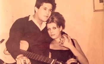 Leo Dan y su esposa,