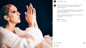 Céline Dion compartió un mensaje