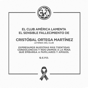 Mensaje del América sobre el