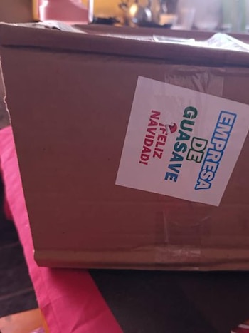 Cajas que presuntamente fueron entregadas