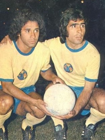 Cristóbal Ortega junto a Carlos