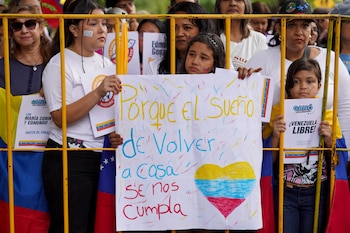 La comunidad venezolana recibió a