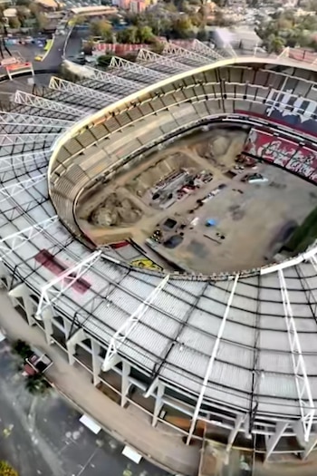 Así luce el Estadio Azteca