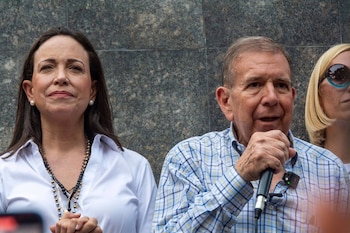 María Corina Machado junto a