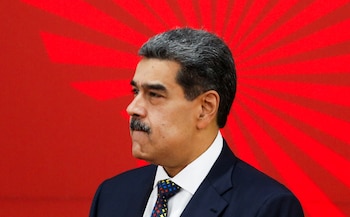 Nicolás Maduro durante un acto
