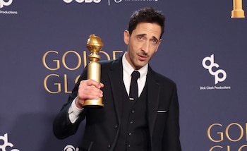 Adrien Brody recibió el Globo