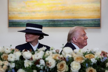 Melania Trump acompañó a Donald