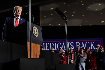 Trump acudió a Las Vegas