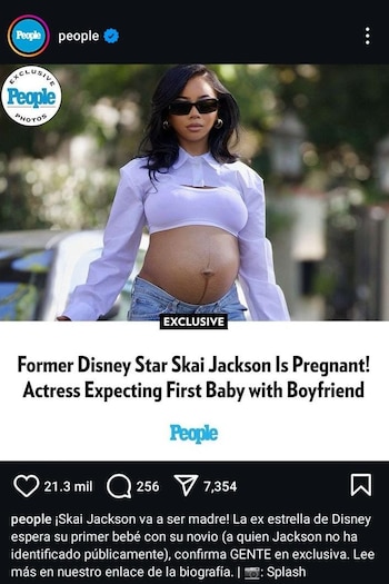 Skai Jackson anunció su embarazo