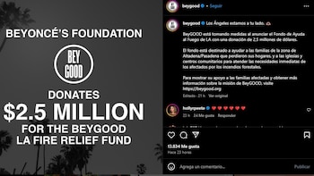 Beyoncé donó 2.5 millones de