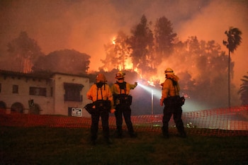 El voraz incendio en las