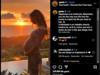 Gisele Bündchen reflexionó sobre el