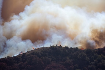 Un pequeño incendio la mañana