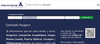 En la página web de