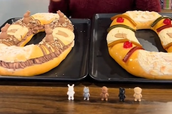Rosca de reyes con ternurines.