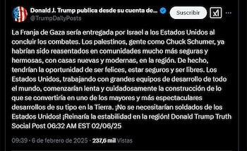 El mensaje de Donald Trump