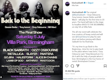 Ozzy Osbourne quiere despedirse de