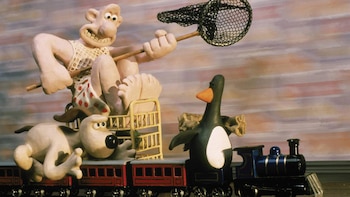 Nick Park y Merlin Crossingham