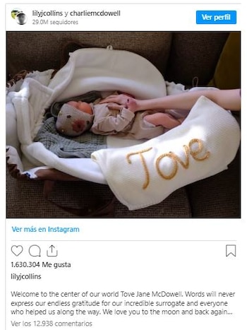 Lily Collins confirmó que el