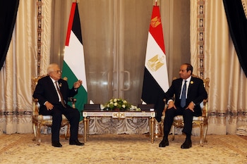 El presidente palestino Mahmud Abbas